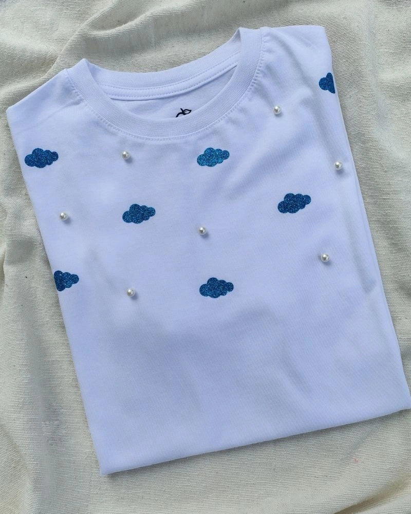 CAMISETA NUBES ESCARCHADAS
