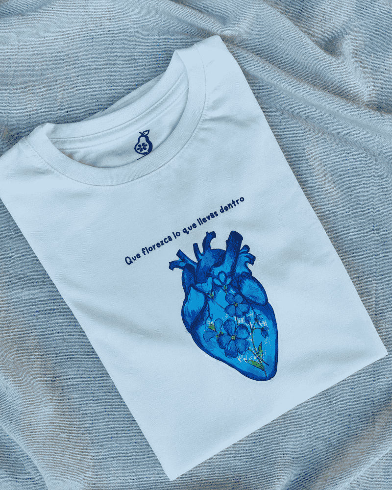 CAMISETA QUE FLOREZCA LO QUE LLEVAS DENTRO