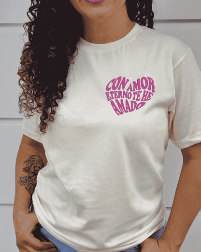 CAMISETA CON AMOR ETERNO