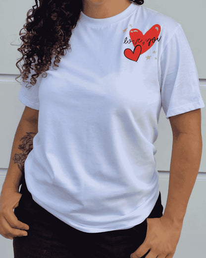 CAMISETA CORAZON LOVE YOU