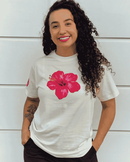 CAMISETA FLOR TROPICAL