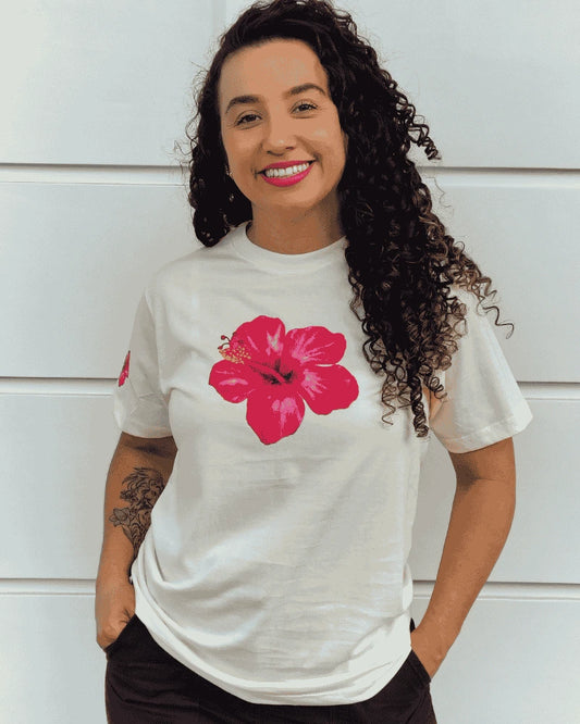 CAMISETA FLOR TROPICAL