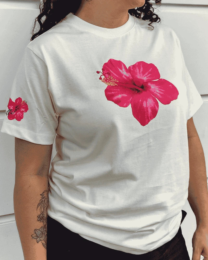 CAMISETA FLOR TROPICAL