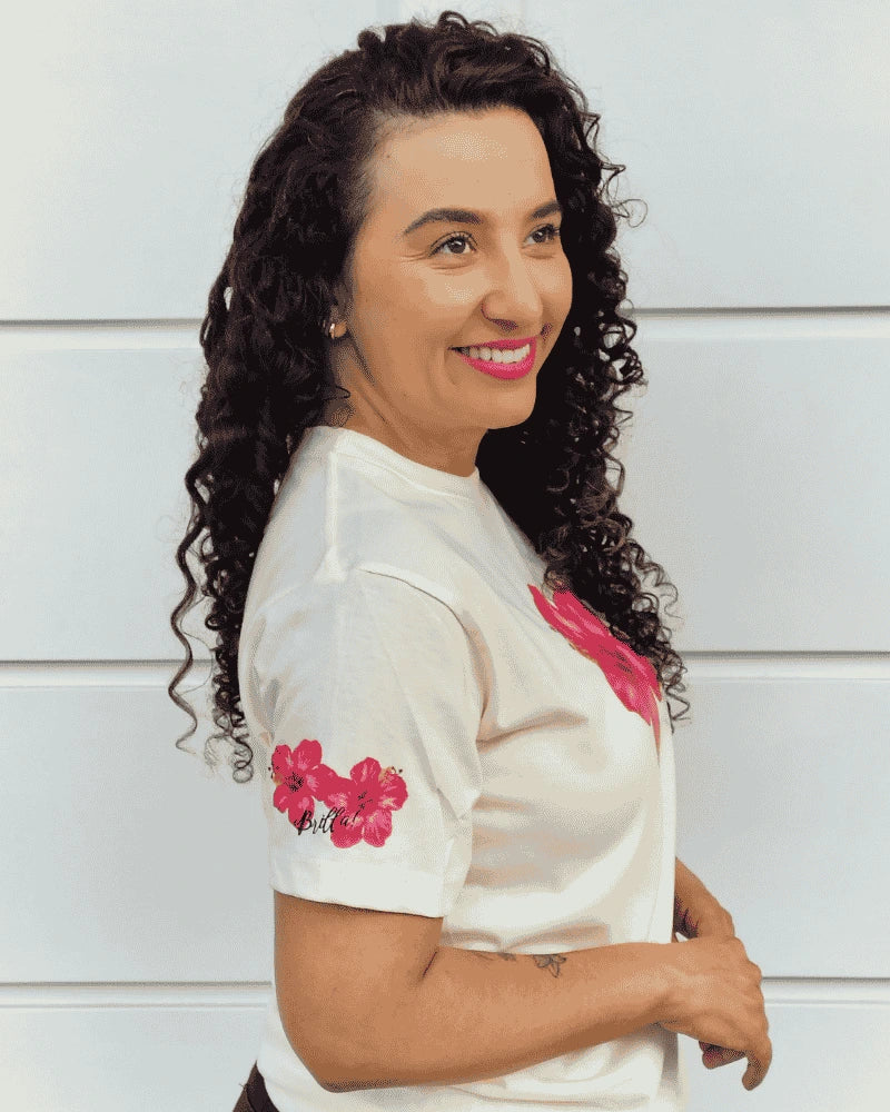 CAMISETA FLOR TROPICAL