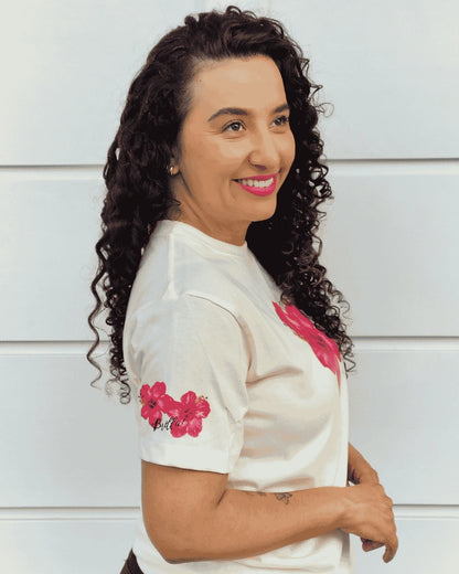 CAMISETA FLOR TROPICAL