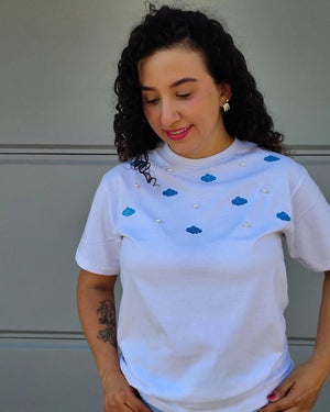CAMISETA NUBES ESCARCHADAS