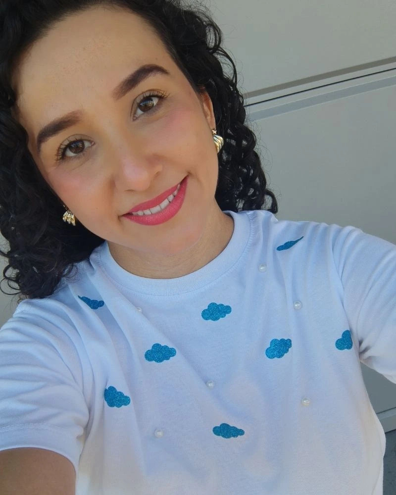 CAMISETA NUBES ESCARCHADAS