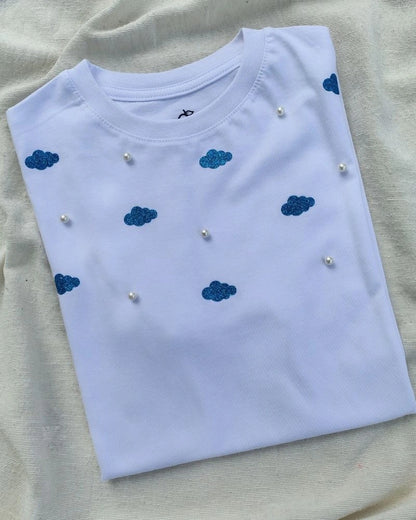 CAMISETA NUBES ESCARCHADAS